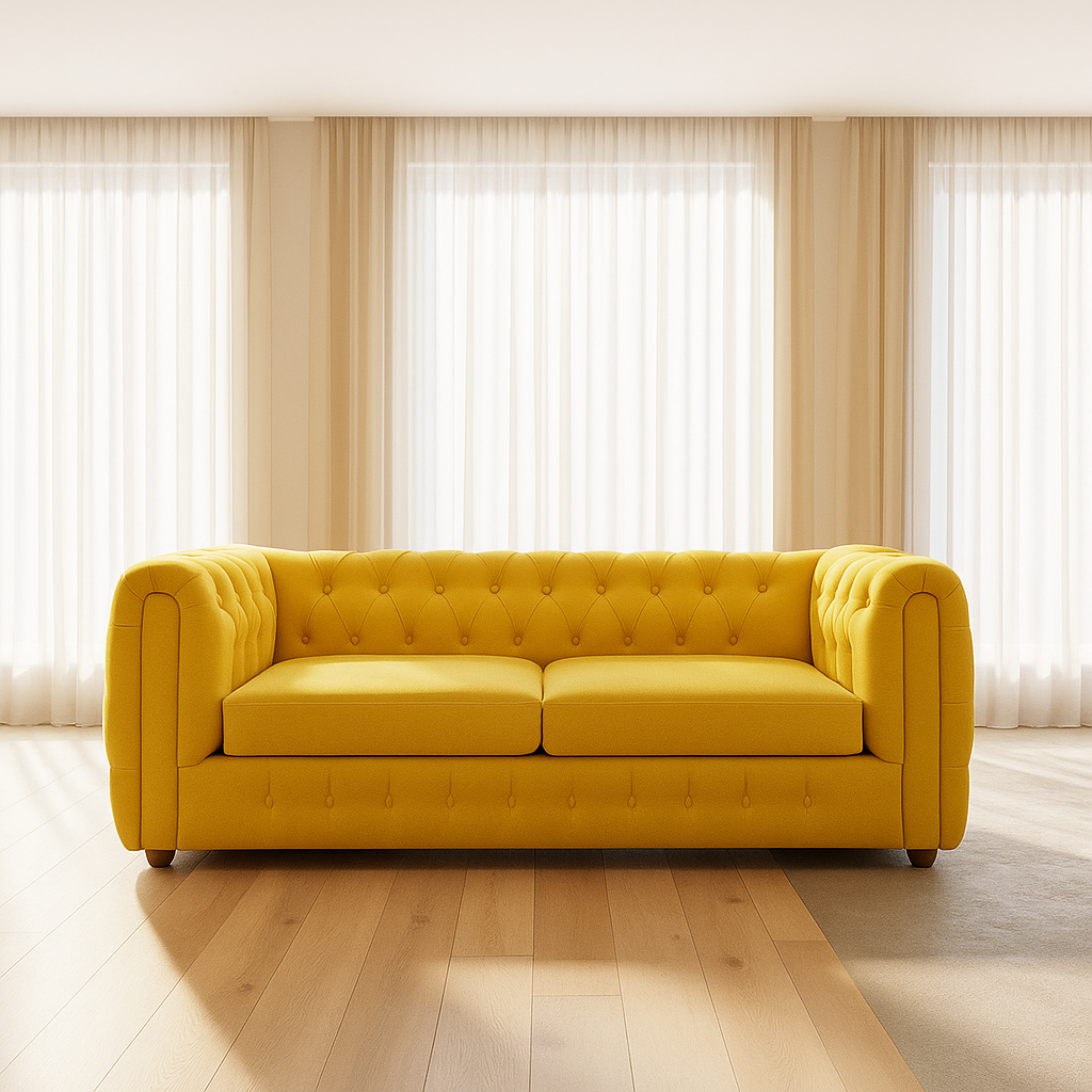 Sofá Chesterfield Moderno y clásico en Felpa