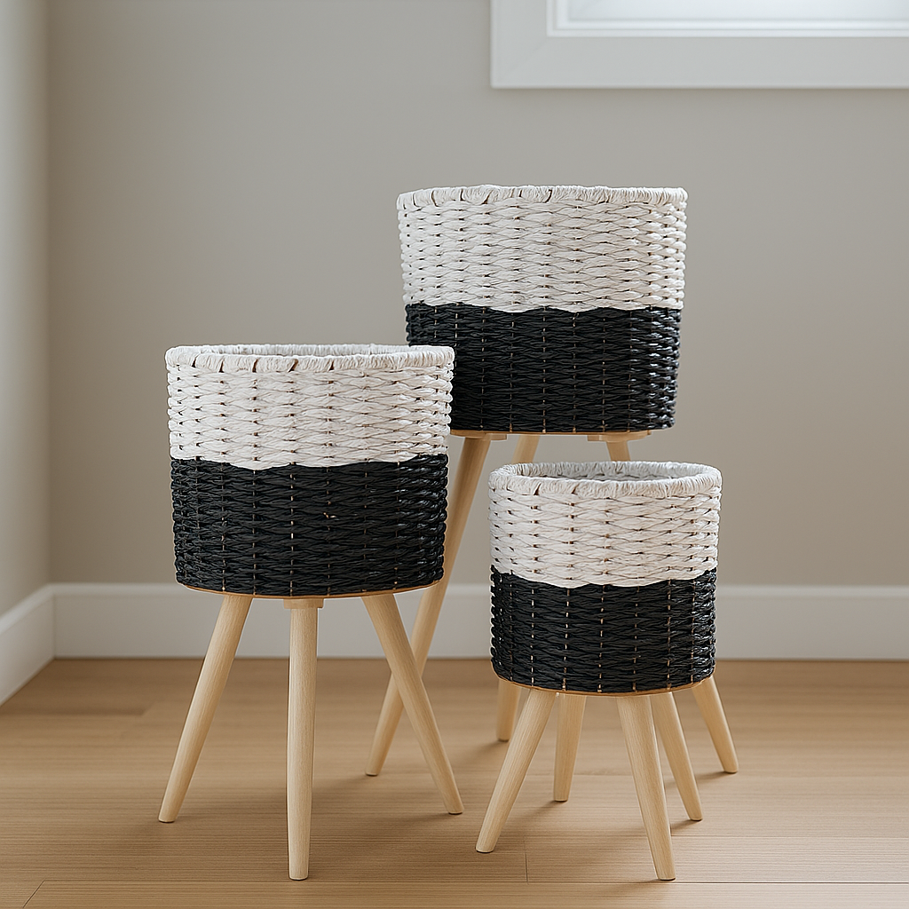 Set 3 Canastos con Patas