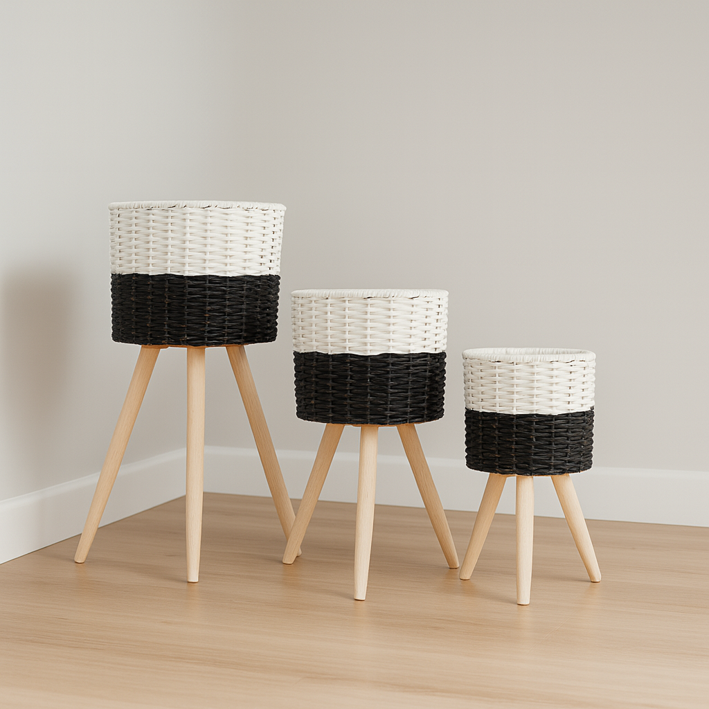 Set 3 Canastos con Patas