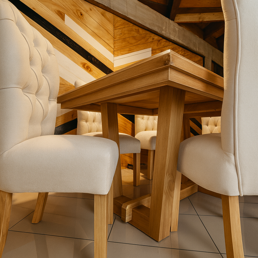 Comedor Mediterráneo de Madera Sólida