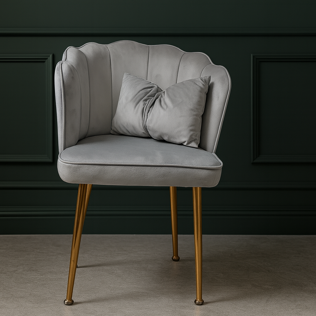 Sitial Corona Velvet Beige Gold