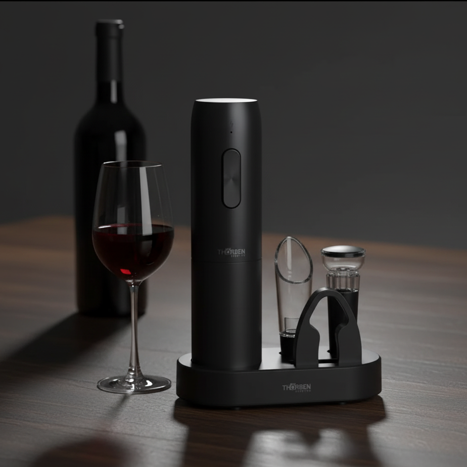 Set de Vino Thorben: La Trilogía Esencial para el Vino