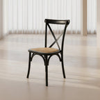 Sillas Crossback con Asiento de Ratán – Pack 6 unidades