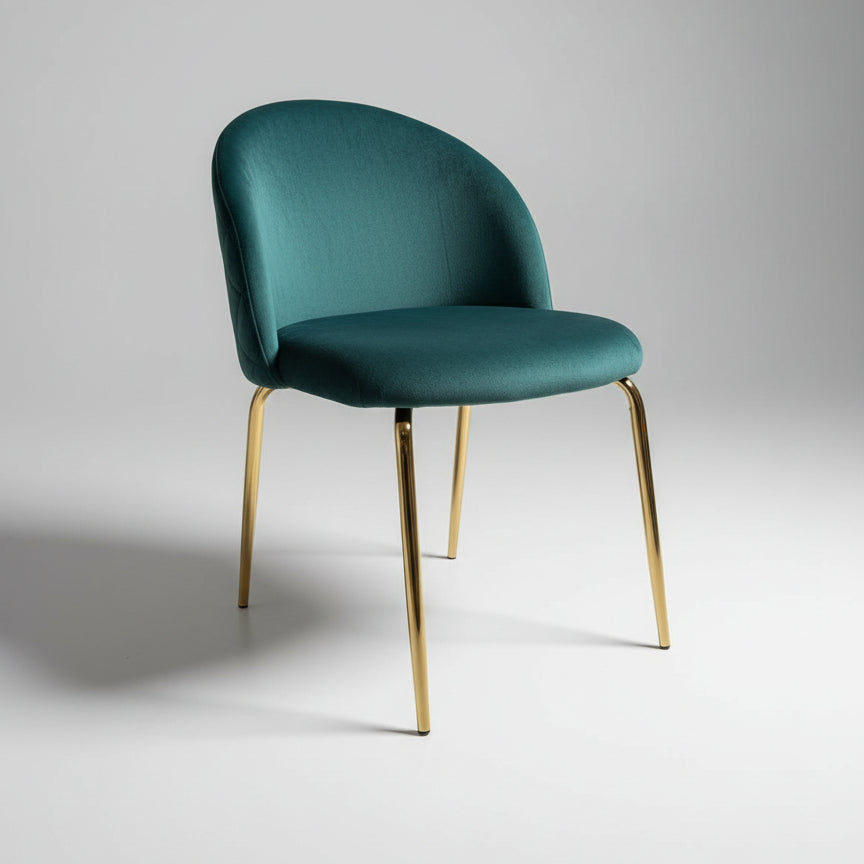 Silla Velvet Verde Gold