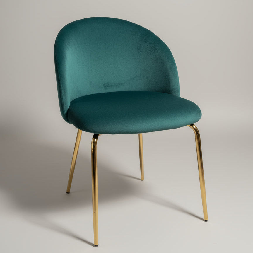 Silla Velvet Verde Gold