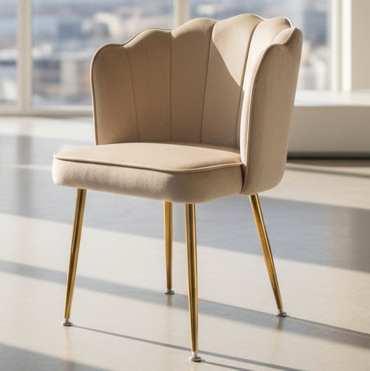 Sitial Corona Velvet Beige Gold