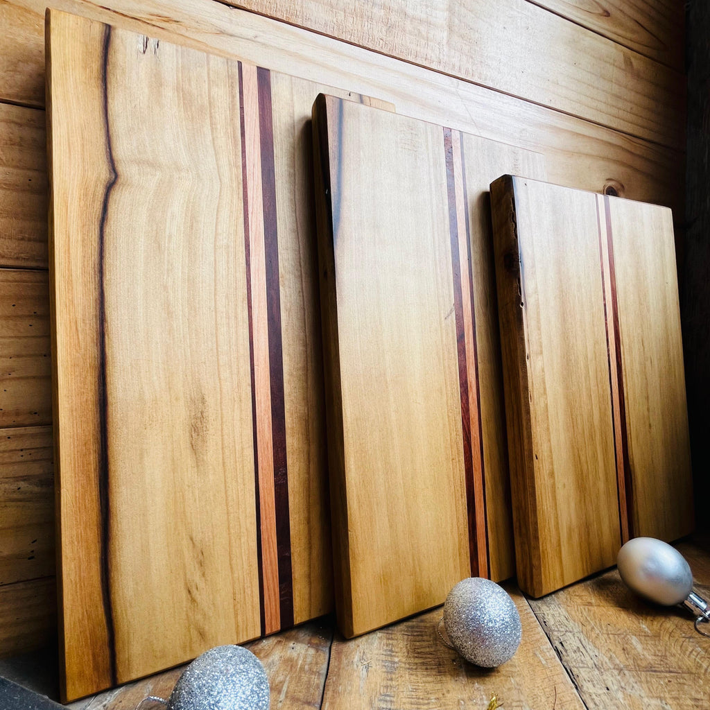 Tablas de Picoteo Premium - Maderas Nativas (Laurel, Alerce, Ciruelillo y Mañío)